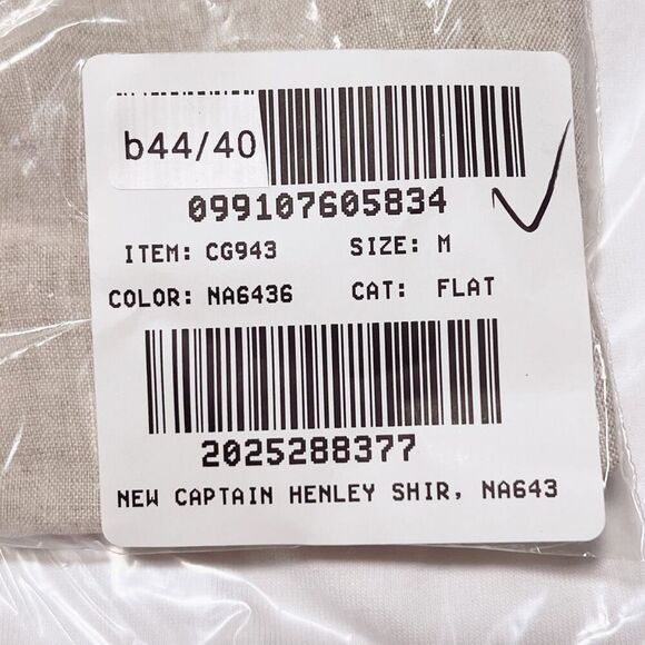 J. Crew New Capitaine shirt in Baird McNutt Irish linen Flax Size M NWT CG943 - Picture 8 of 10